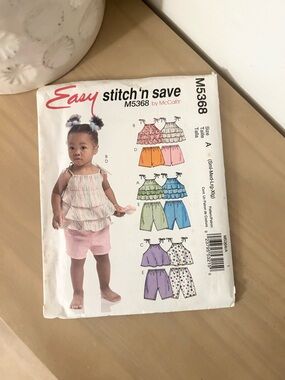 McCall’s M5368 Easy Stitch ’n Save Girls Top, Skort & Shorts Sewing Pattern